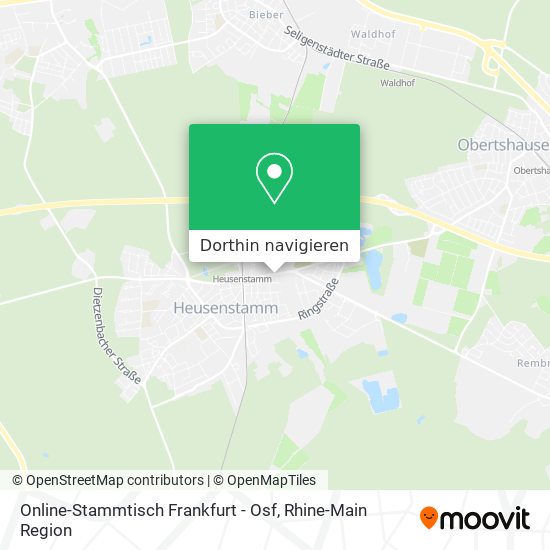 Online-Stammtisch Frankfurt - Osf Karte