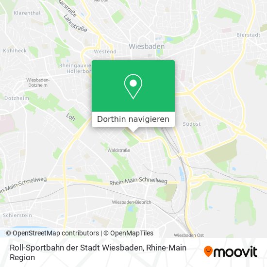Roll-Sportbahn der Stadt Wiesbaden Karte