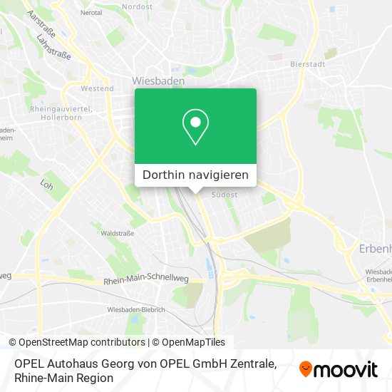 OPEL Autohaus Georg von OPEL GmbH Zentrale Karte