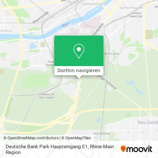 Deutsche Bank Park Haupteingang E1 Karte