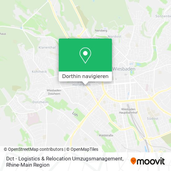 Dct - Logistics & Relocation Umzugsmanagement Karte