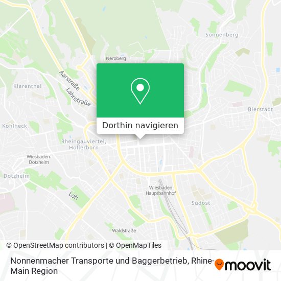 Nonnenmacher Transporte und Baggerbetrieb Karte