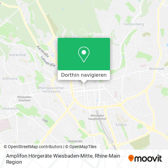 Amplifon Hörgeräte Wiesbaden-Mitte Karte
