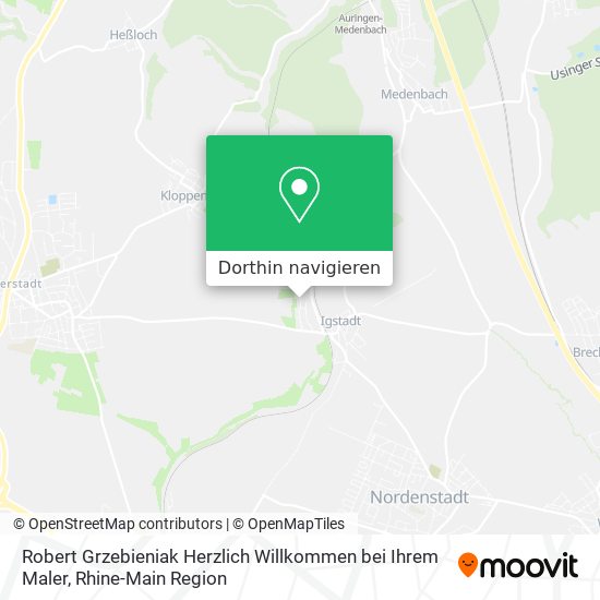 Robert Grzebieniak Herzlich Willkommen bei Ihrem Maler Karte