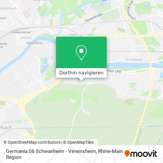 Germania 06 Schwanheim - Vereinsheim Karte