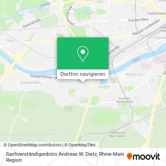 Sachverständigenbüro Andreas W. Dietz Karte