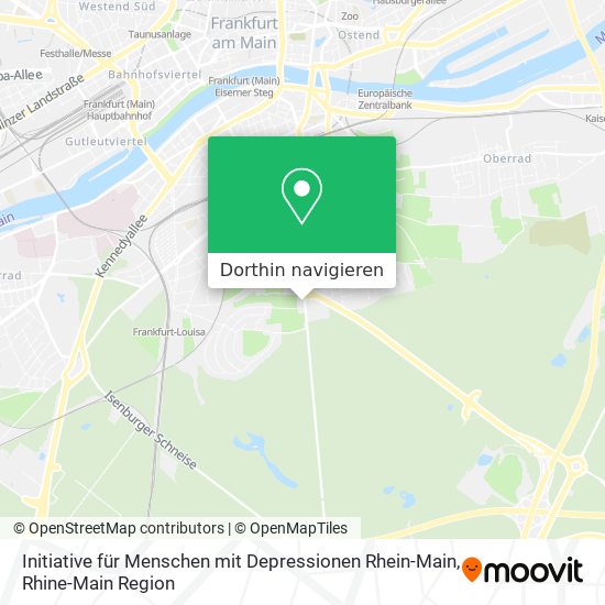 Initiative für Menschen mit Depressionen Rhein-Main Karte