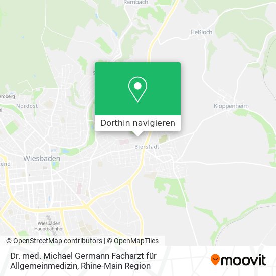 Dr. med. Michael Germann Facharzt für Allgemeinmedizin Karte