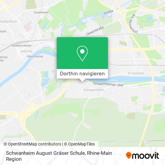 Schwanheim August Gräser Schule Karte