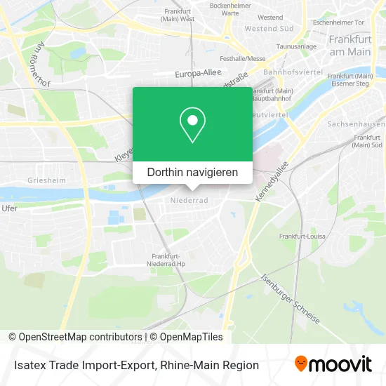 Isatex Trade Import-Export Karte