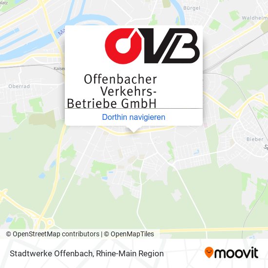 Stadtwerke Offenbach Karte