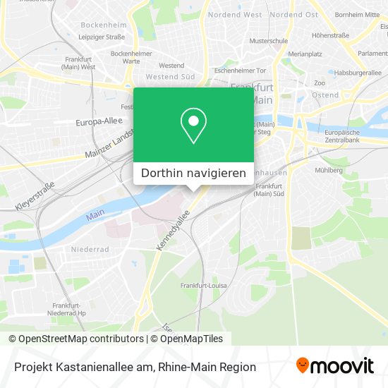 Projekt Kastanienallee am Karte