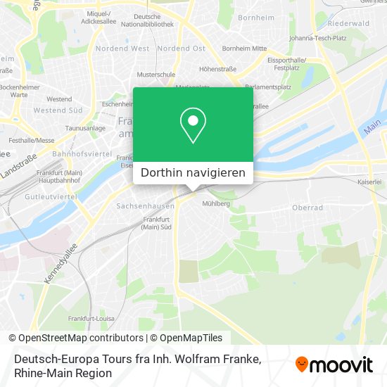 Deutsch-Europa Tours fra Inh. Wolfram Franke Karte