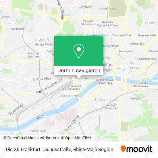 Dic 26 Frankfurt Taunusstraße Karte