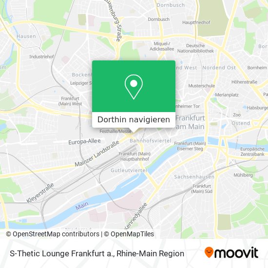S-Thetic Lounge Frankfurt a. Karte