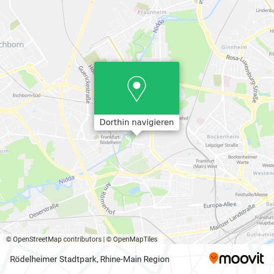 Rödelheimer Stadtpark Karte