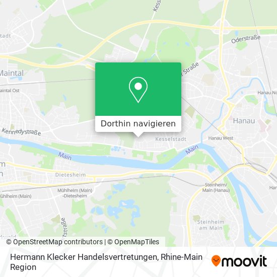 Hermann Klecker Handelsvertretungen Karte