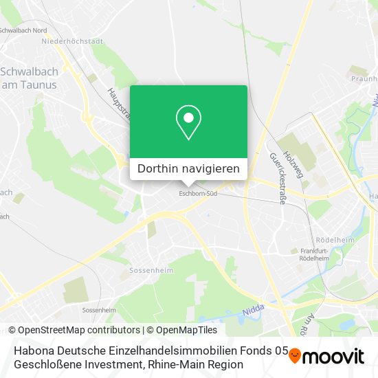 Habona Deutsche Einzelhandelsimmobilien Fonds 05 Geschloßene Investment Karte