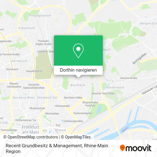 Recent Grundbesitz & Management Karte