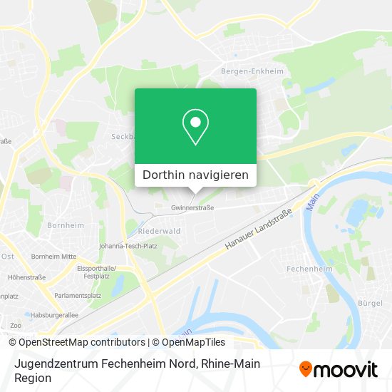 Jugendzentrum Fechenheim Nord Karte