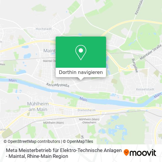 Meta Meisterbetrieb für Elektro-Technische Anlagen - Maintal Karte