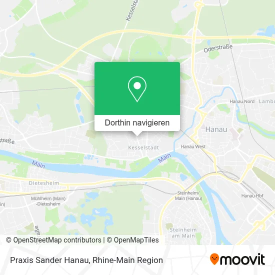 Praxis Sander Hanau Karte