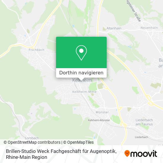 Brillen-Studio Weck Fachgeschäft für Augenoptik Karte