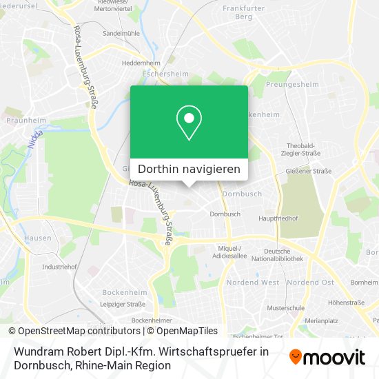 Wundram Robert Dipl.-Kfm. Wirtschaftspruefer in Dornbusch Karte