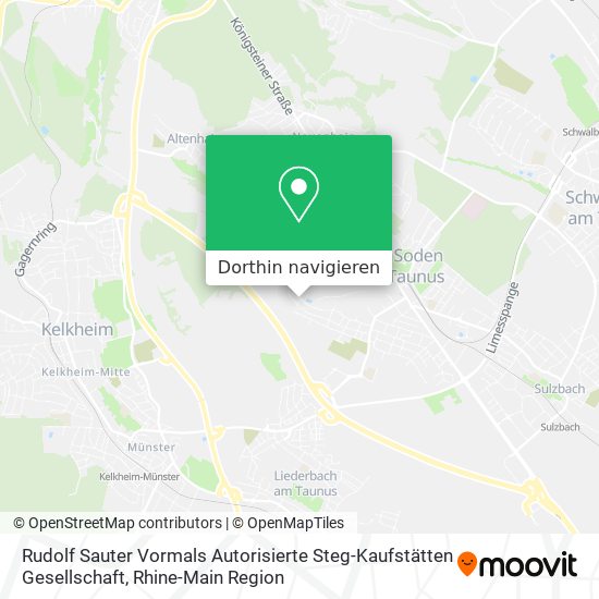 Rudolf Sauter Vormals Autorisierte Steg-Kaufstätten Gesellschaft Karte