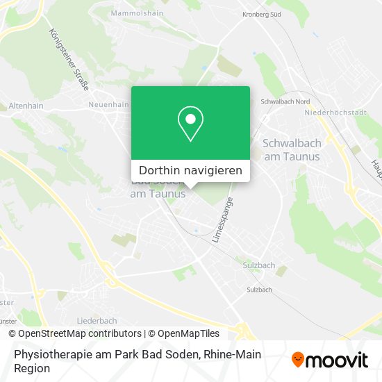 Physiotherapie am Park Bad Soden Karte