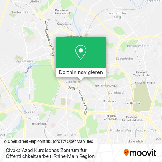 Civaka Azad Kurdisches Zentrum für Öffentlichkeitsarbeit Karte