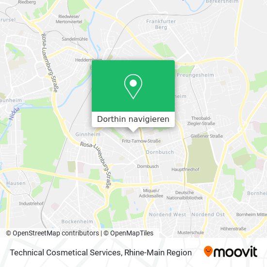 Technical Cosmetical Services Karte