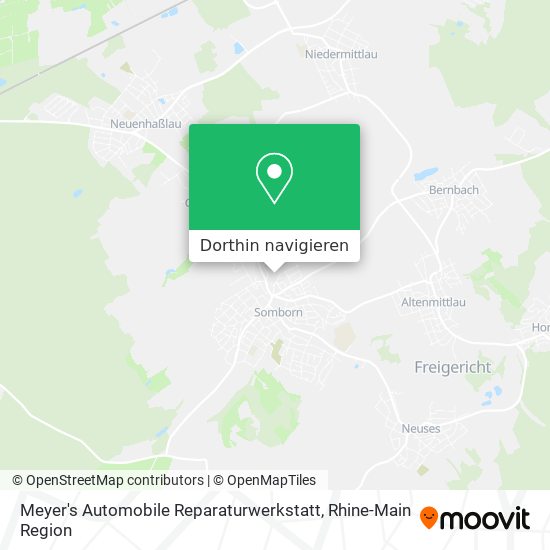 Meyer's Automobile Reparaturwerkstatt Karte