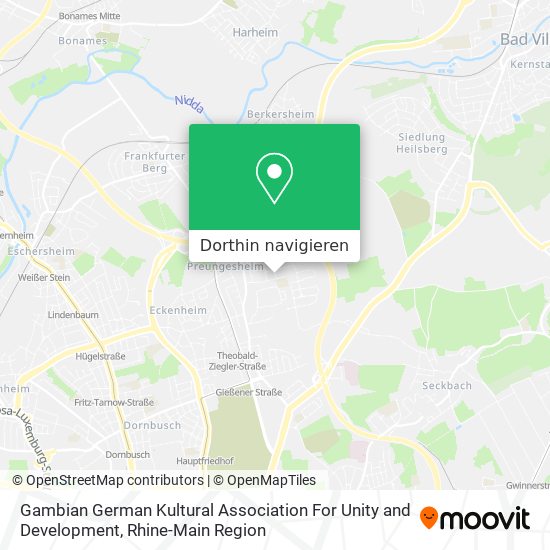 Gambian German Kultural Association For Unity and Development Karte