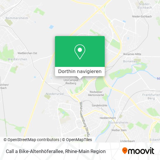 Call a Bike-Altenhöferallee Karte