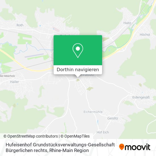 Hufeisenhof Grundstücksverwaltungs-Gesellschaft Bürgerlichen rechts Karte