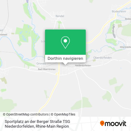 Sportplatz an der Berger Straße TSG Niederdorfelden Karte