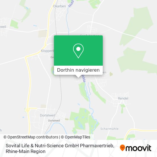Sovital Life & Nutri-Science GmbH Pharmavertrieb Karte