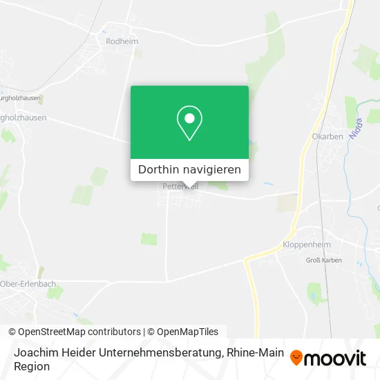 Joachim Heider Unternehmensberatung Karte
