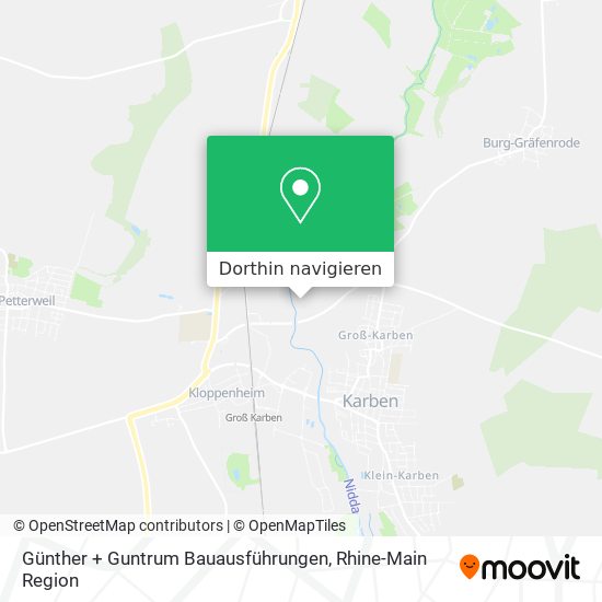 Günther + Guntrum Bauausführungen Karte
