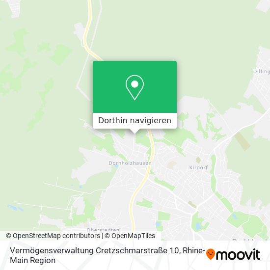 Vermögensverwaltung Cretzschmarstraße 10 Karte