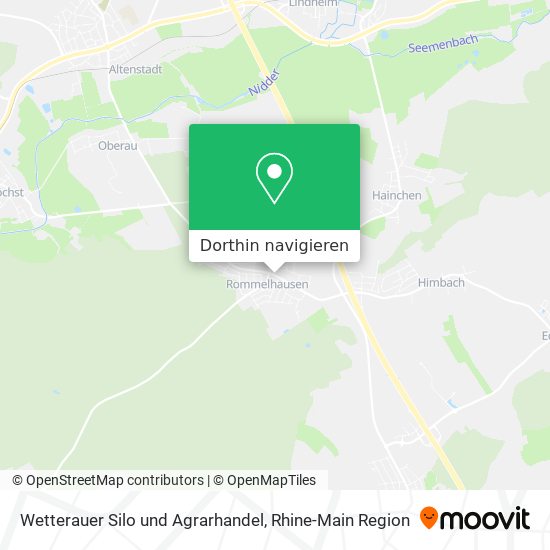 Wetterauer Silo und Agrarhandel Karte