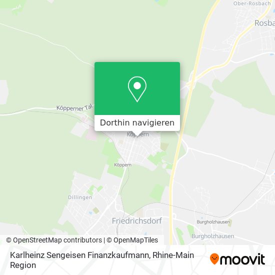 Karlheinz Sengeisen Finanzkaufmann Karte