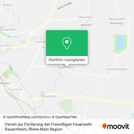 Verein zur Förderung der Freiwilligen Feuerwehr Bauernheim Karte