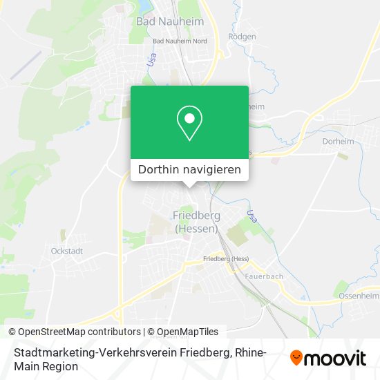 Stadtmarketing-Verkehrsverein Friedberg Karte