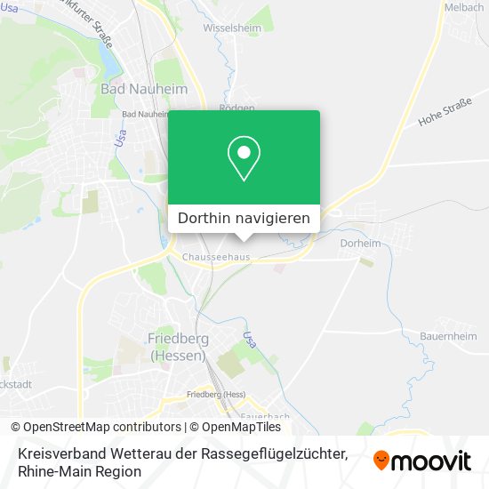 Kreisverband Wetterau der Rassegeflügelzüchter Karte
