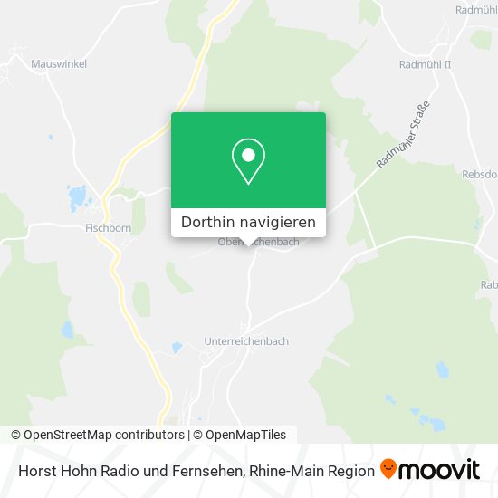 Horst Hohn Radio und Fernsehen Karte