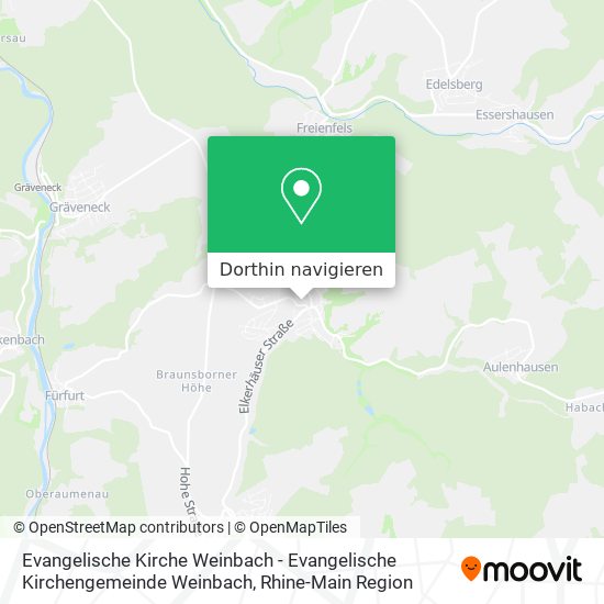 Evangelische Kirche Weinbach - Evangelische Kirchengemeinde Weinbach Karte