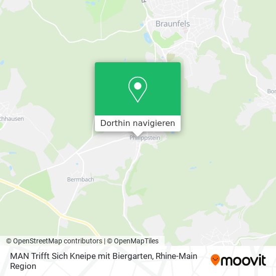 MAN Trifft Sich Kneipe mit Biergarten Karte