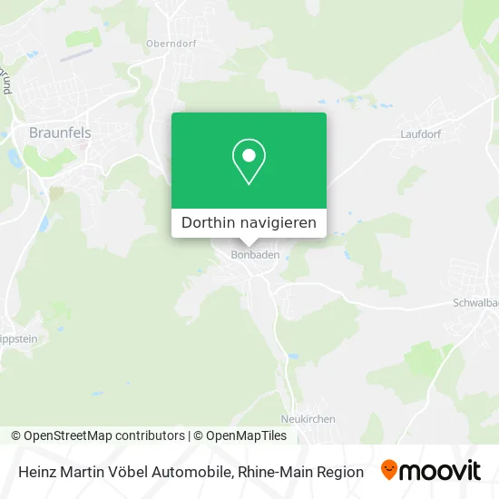 Heinz Martin Vöbel Automobile Karte